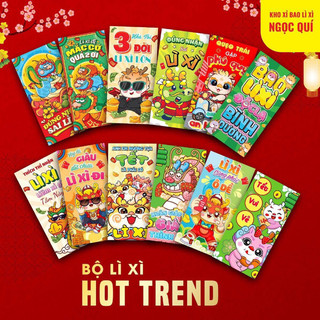 Set 10 bao lì xì tết 2024 hot trend