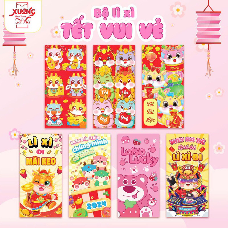 Set 10 Bao Lì Xì Tết 2024 Hot Trend