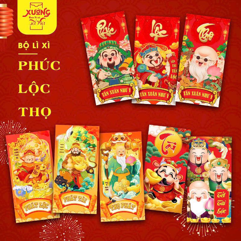 Set 10 Bao Lì Xì Tết 2024 Hot Trend
