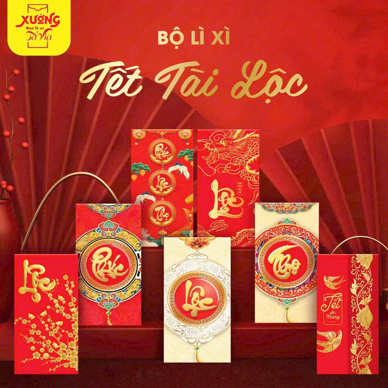 Set 10 Bao Lì Xì Tết 2024 Hot Trend