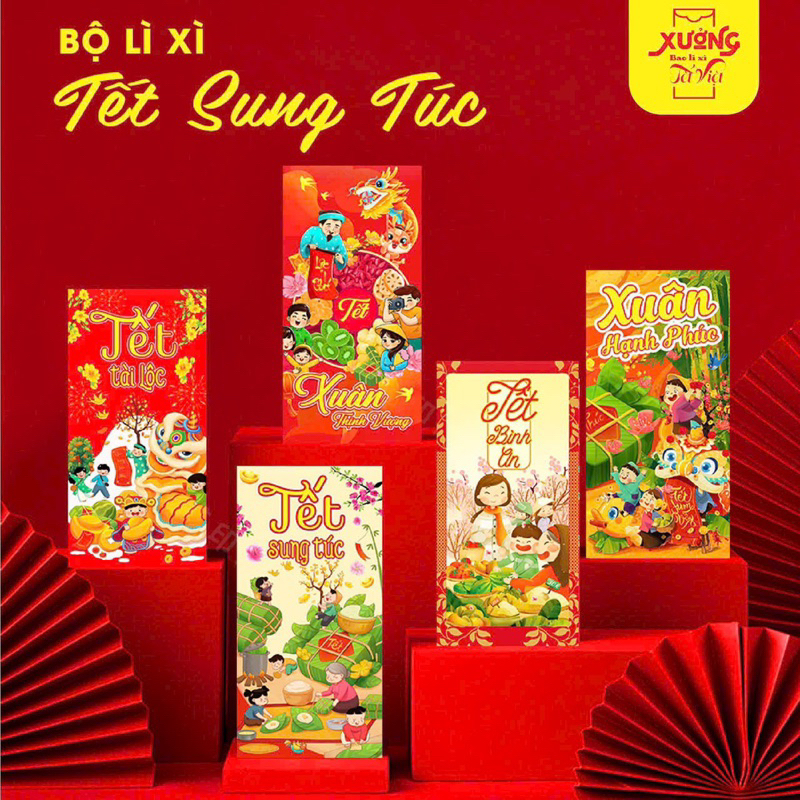Set 10 Bao Lì Xì Tết 2024 Hot Trend