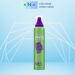 Mousse Garnier tạo kiểu và giữ nếp tóc 192g Mousse Curl Construct