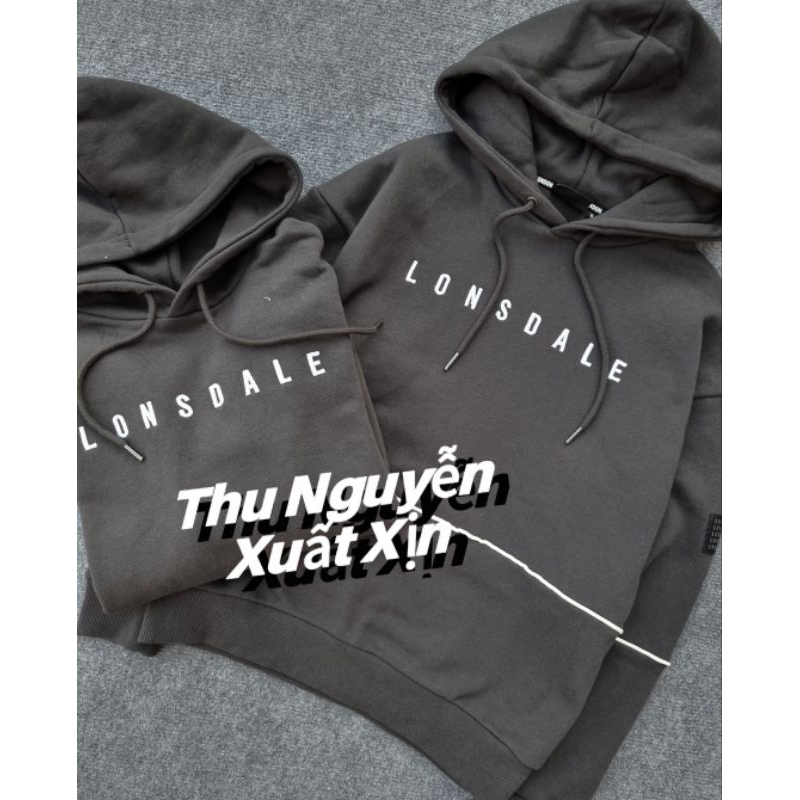 Áo nỉ hoodie thêu chữ basic mà ghi đá