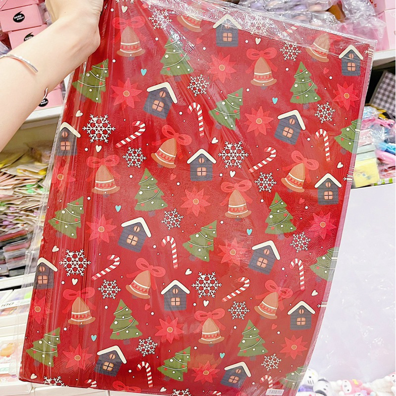 Giấy Gói Quà Giáng Sinh, Giấy Gói Quà Noel Kích Thước 50x75