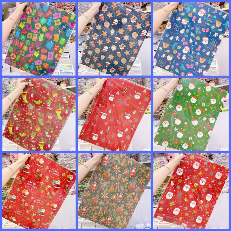 Giấy Gói Quà Giáng Sinh, Giấy Gói Quà Noel Kích Thước 50x75
