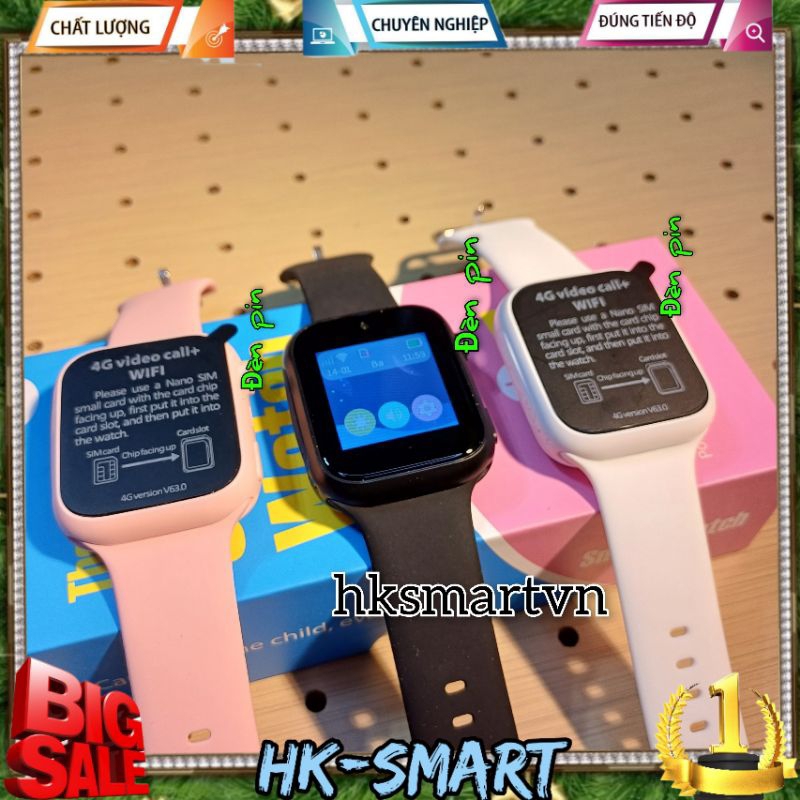 Đồng hồ thông minh HKSMART Y63, Gọi Video 4G, định vị wifi, LBS