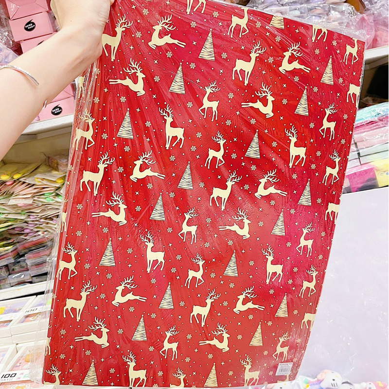 Giấy Gói Quà Giáng Sinh, Giấy Gói Quà Noel Kích Thước 50x75
