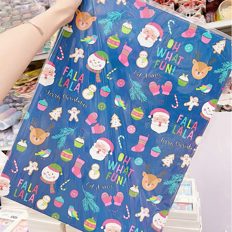 Giấy Gói Quà Giáng Sinh, Giấy Gói Quà Noel Kích Thước 50x75