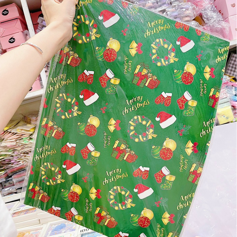 Giấy Gói Quà Giáng Sinh, Giấy Gói Quà Noel Kích Thước 50x75