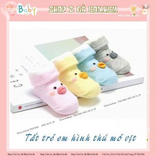 Tất vịt cao cổ nhiều màu cho bé