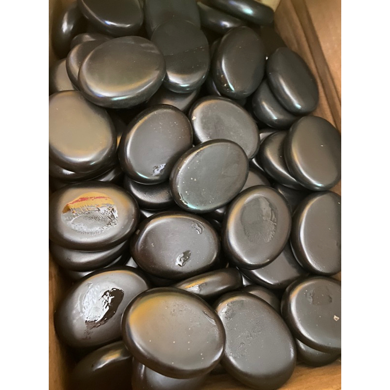 Đá oval trung massage núi lửa bazzan 6*8*2