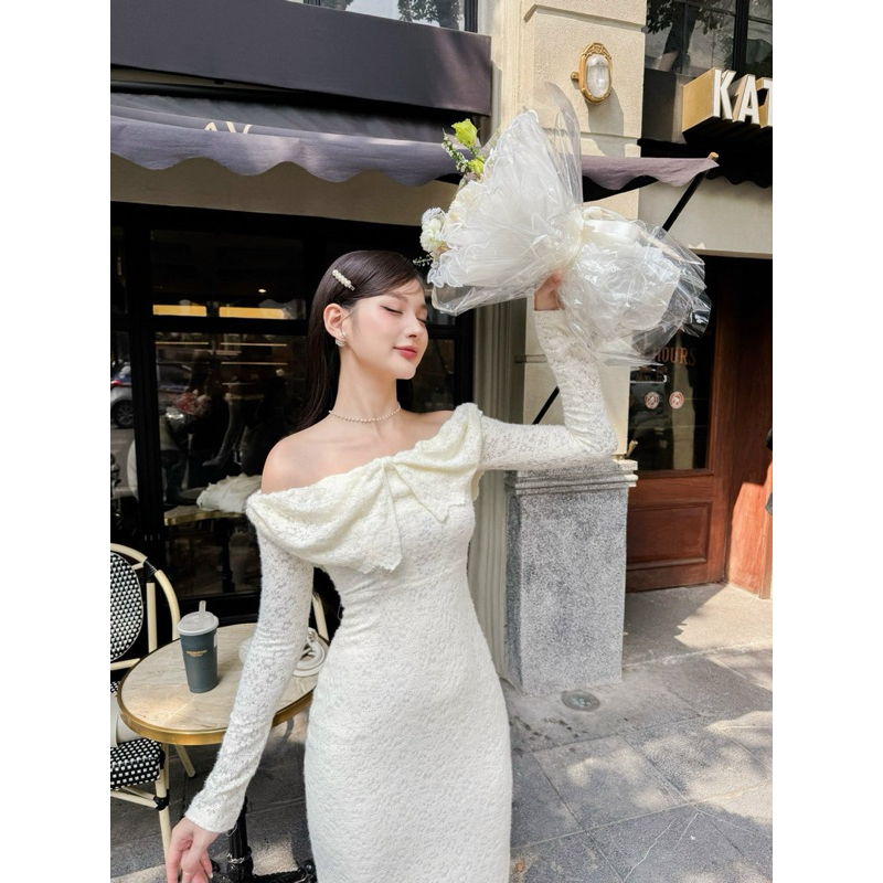 ĐẦM BẸT VAI TAY DÀI - C05259