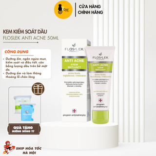 Kem kiểm soát dầu và điều tiết nhờn Floslek Anti Acne Mattifying Cream 50ml