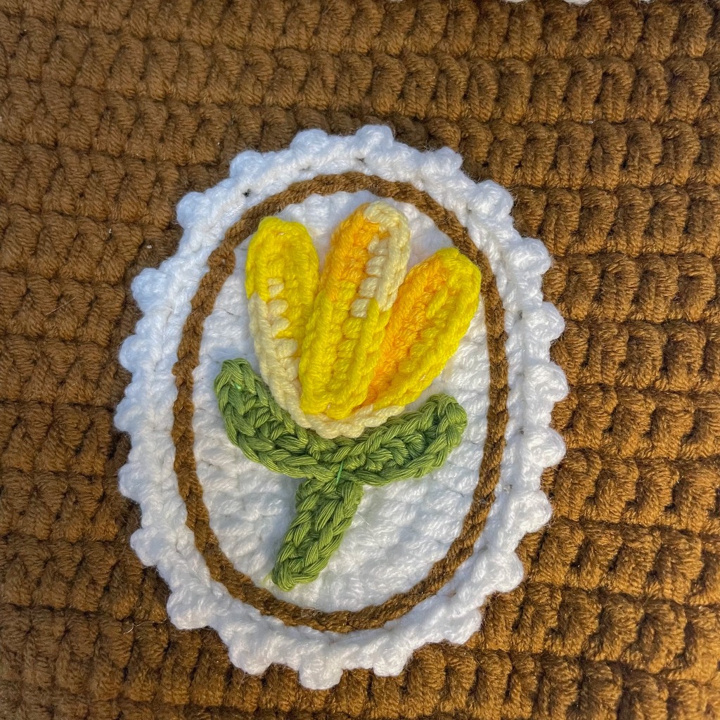 Túi len handmade đựng điện thoại phong cách vintage