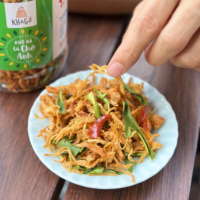 KHÔ GÀ LÁ CHANH 120gr | KHA GỒ | Ăn Vặt Văn Phòng, Du Lịch, Tết, Sài Gòn Ngon