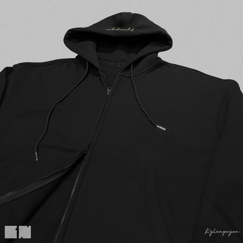 Áo hoddie zip form boxy_chất nỉ cotton siêu dày dặn_Hoddie Zip’s KN