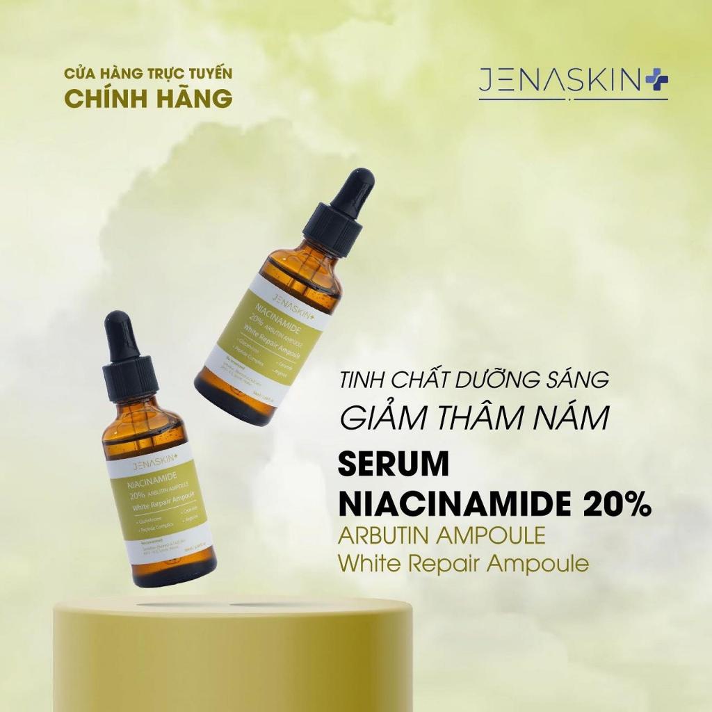 Tinh Chất Dưỡng Trắng Jenaskin Niacinamide 20%,Serum Niacinamide 20% JENASKIN Arbutin Ampoule 50ml giảm thâm sạm nám da