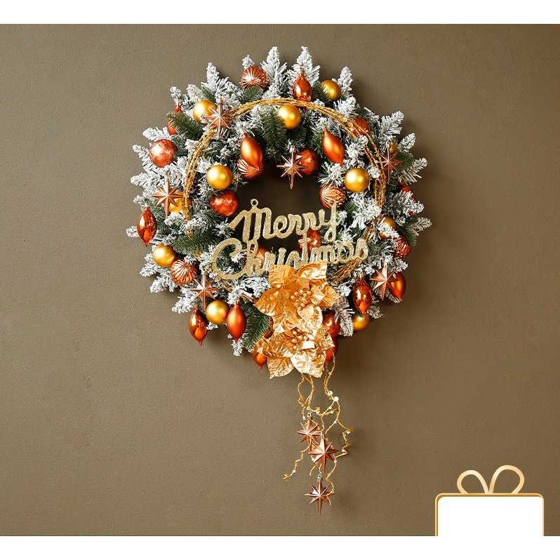 TẶNG ĐÈN - Vòng Hoa Noel, Vòng Nguyệt Quế Trang Trí Giáng Sinh Nhiều mẫu TN002