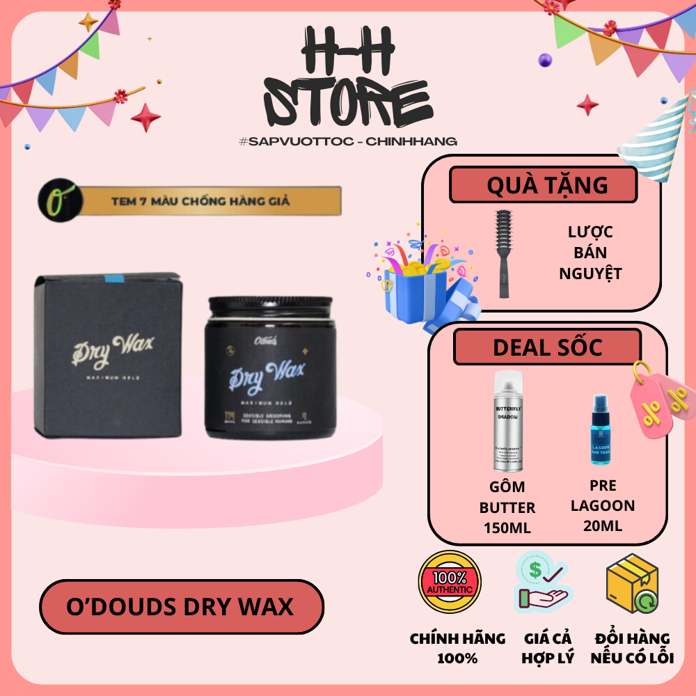 [ CHÍNH HÃNG ] Sáp vuốt tóc O'douds Dry Wax