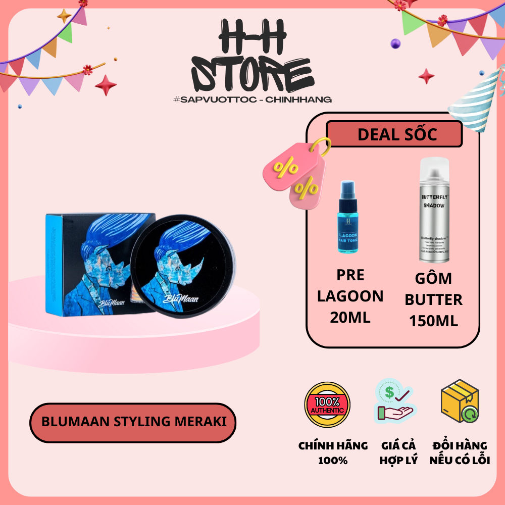 [ CHÍNH HÃNG ] Sáp vuốt tóc Blumaan Styling Meraki