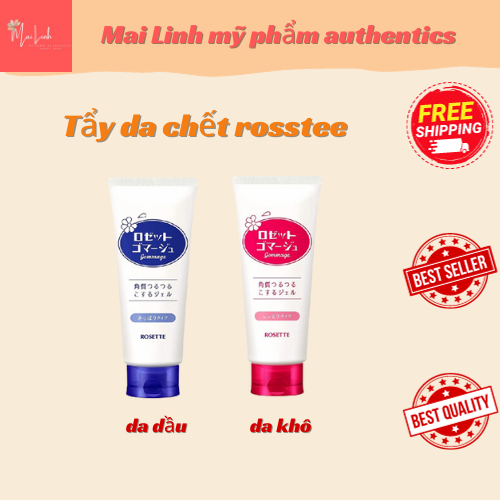 Tẩy da chết rosette nhật