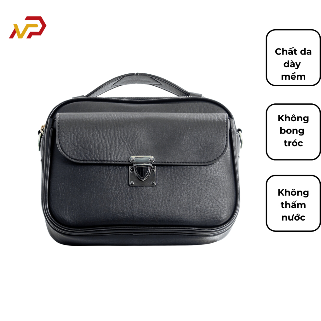 Túi Đeo Chéo Da Nam Cao Cấp, Túi Xách Thời Trang Hàn Quốc Chất Liệu Da PU