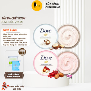 Tẩy da chết toàn thân body dove bản đức 225ml