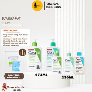 Sữa rửa mặt cerave cleanser nhẹ dịu & lành tính