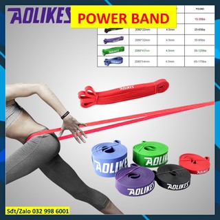 Dây kháng lực toàn thân power band Aolikes 3602 magic đàn hồi gym Dây cao su tập tại nhà powerband