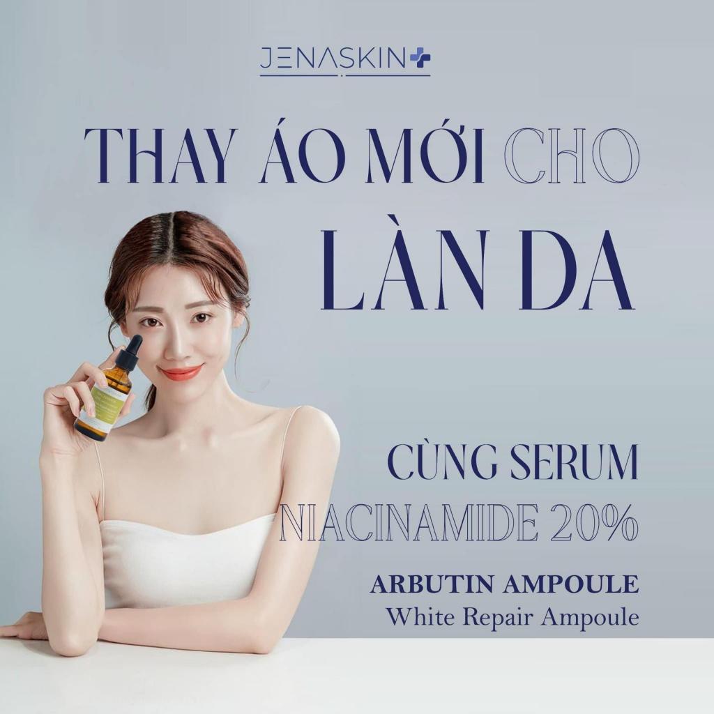 Tinh Chất Dưỡng Trắng Jenaskin Niacinamide 20%,Serum Niacinamide 20% JENASKIN Arbutin Ampoule 50ml giảm thâm sạm nám da