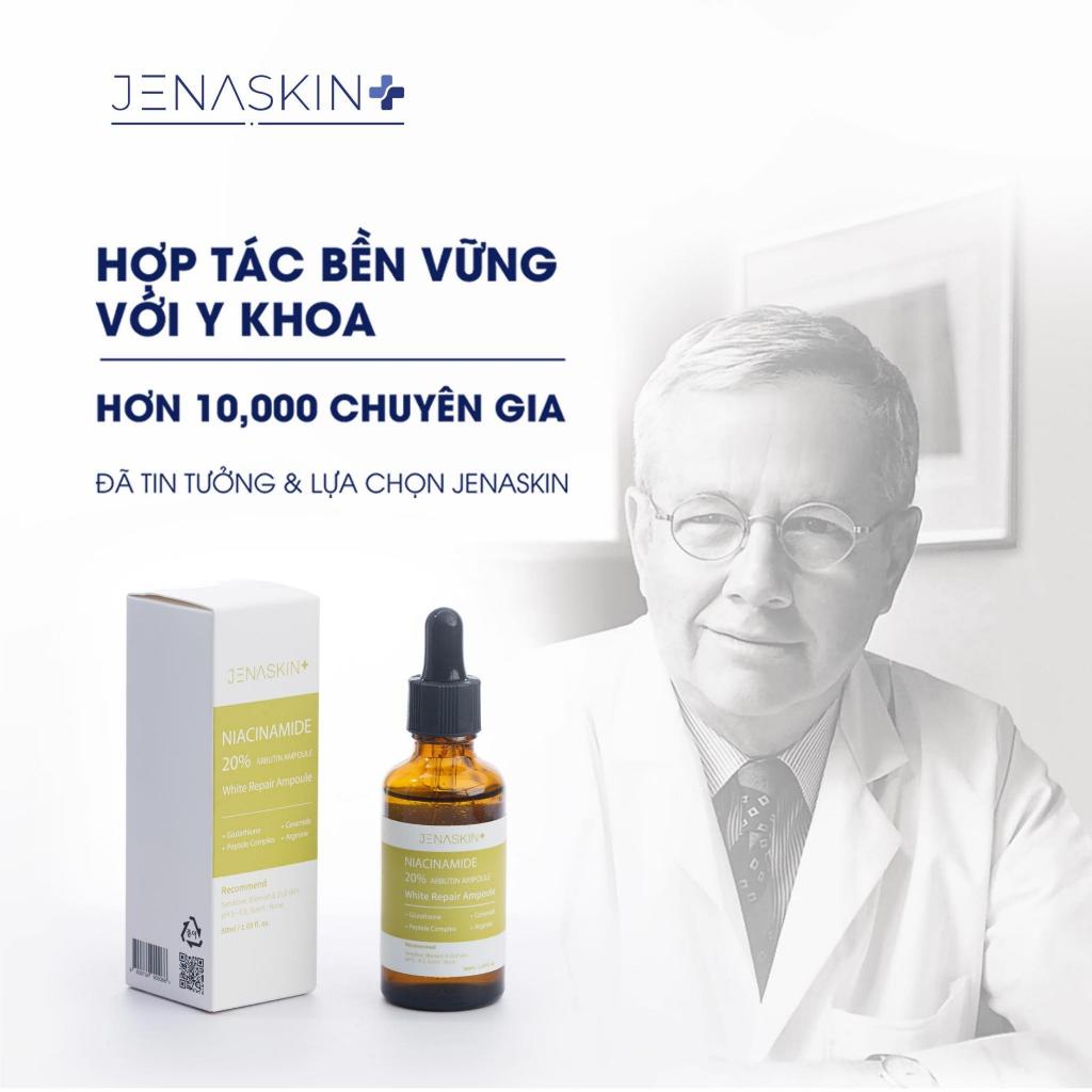 Tinh Chất Dưỡng Trắng Jenaskin Niacinamide 20%,Serum Niacinamide 20% JENASKIN Arbutin Ampoule 50ml giảm thâm sạm nám da