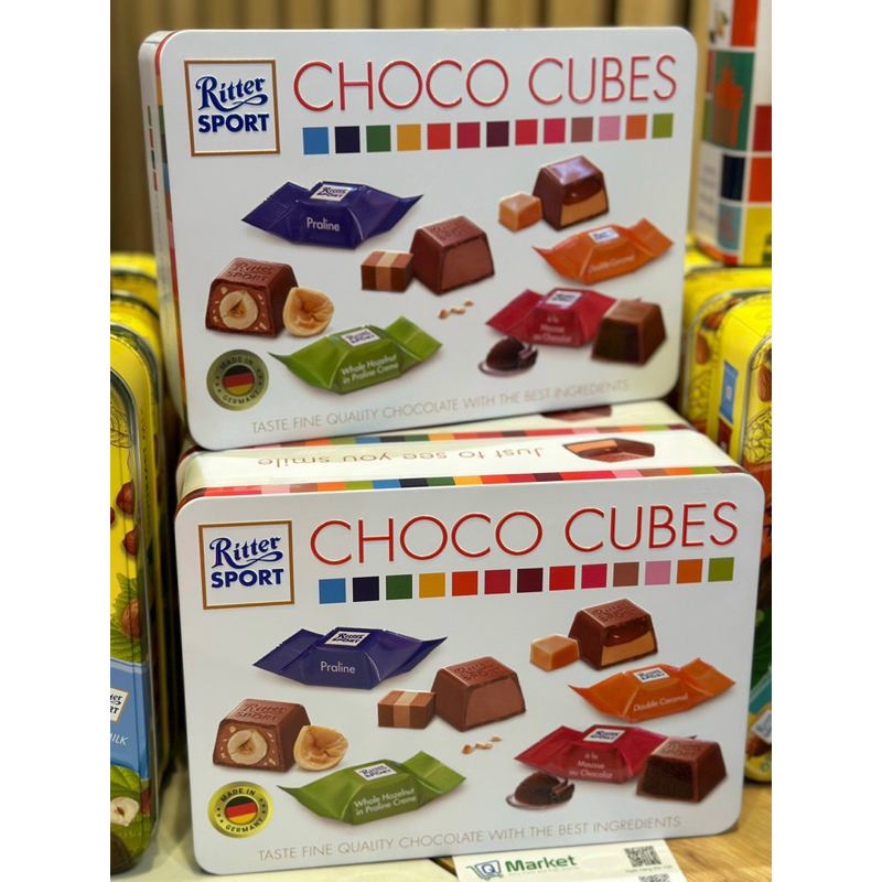 Sô cô la viên hỗn hợp Choco Cubes hiệu Ritter Sport