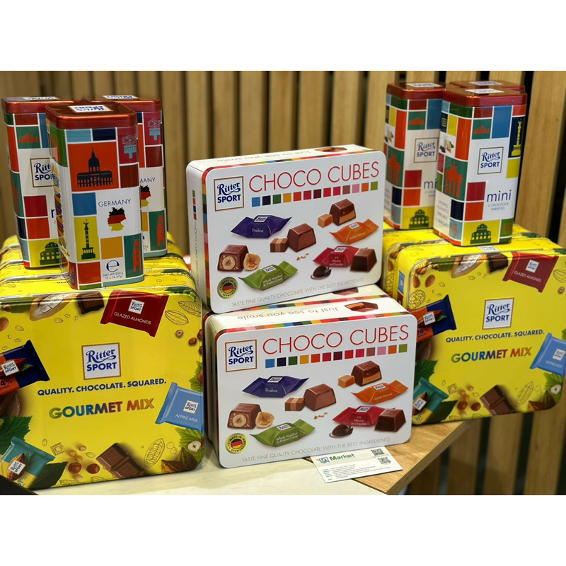 Sô cô la viên hỗn hợp Choco Cubes hiệu Ritter Sport