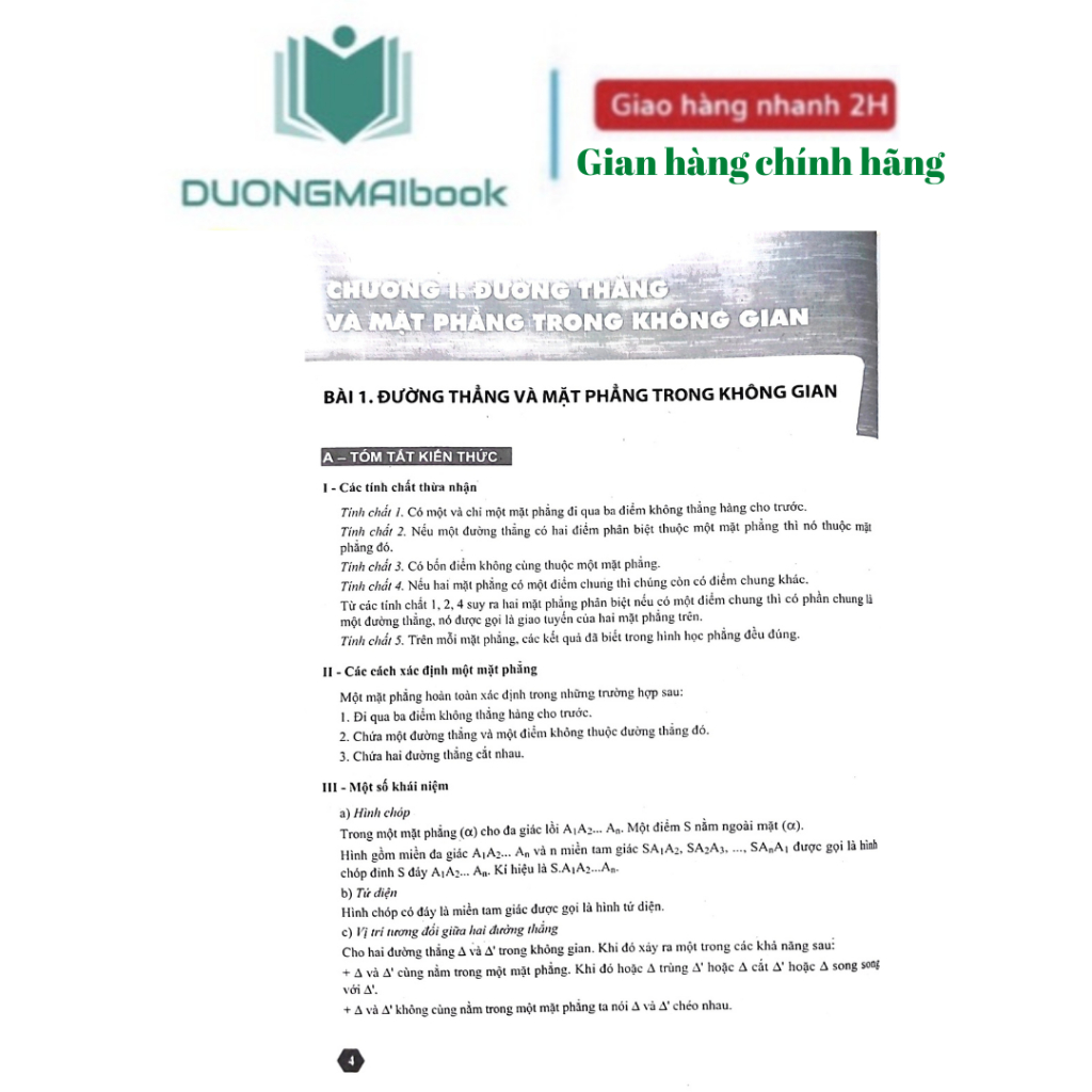 Sách - Bài tập nâng cao và một số chuyên đề Toán 11 - Hình học - Trần Văn Tấn