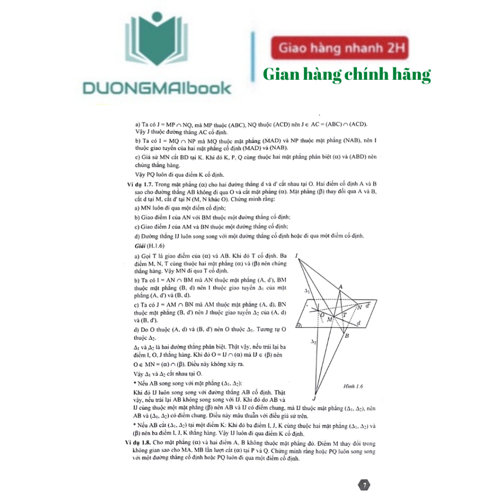 Sách - Bài tập nâng cao và một số chuyên đề Toán 11 - Hình học - Trần Văn Tấn