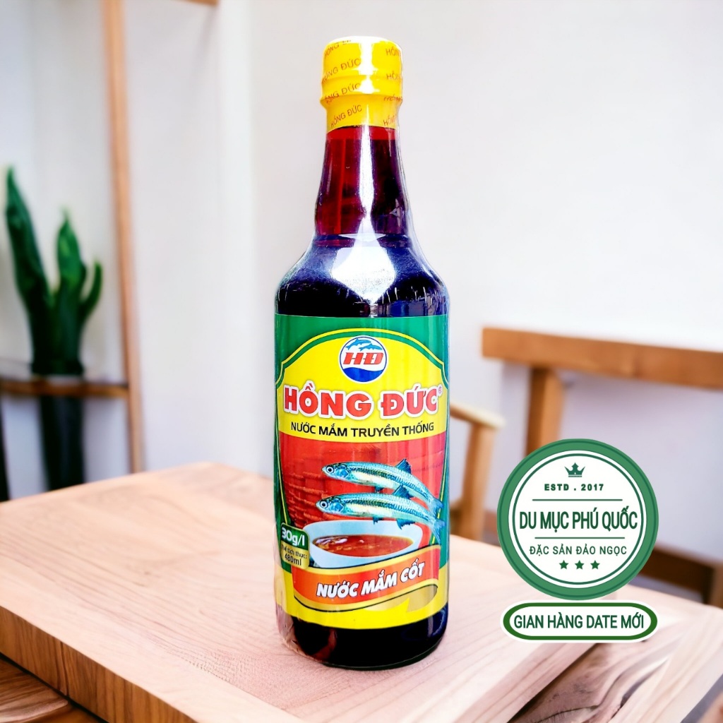 Nước Mắm Hồng Đức Phú Quốc - 480ml 30 độ đạm