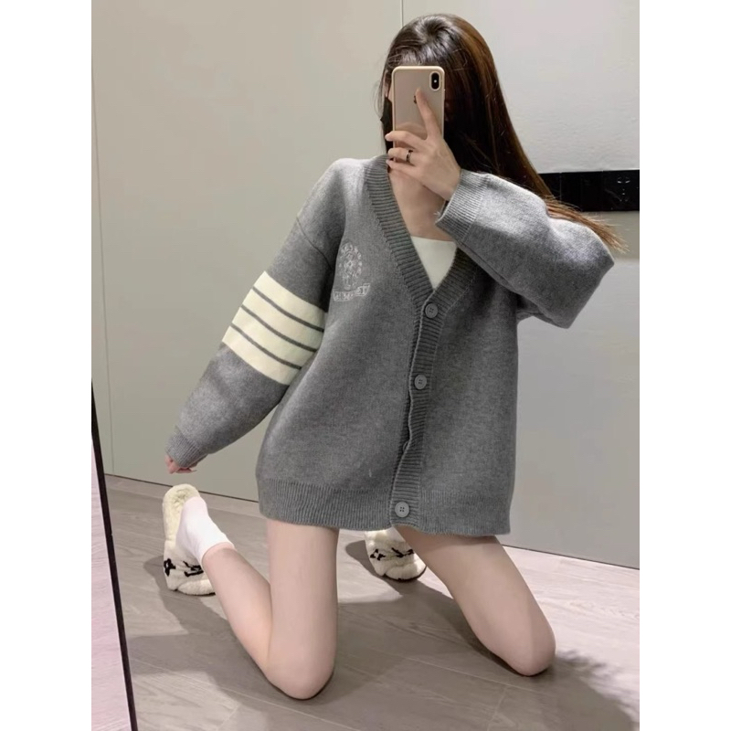 THE2001STORE | Áo khoác len cardigan THOM hàng QCCC phong cách Hàn Quốc