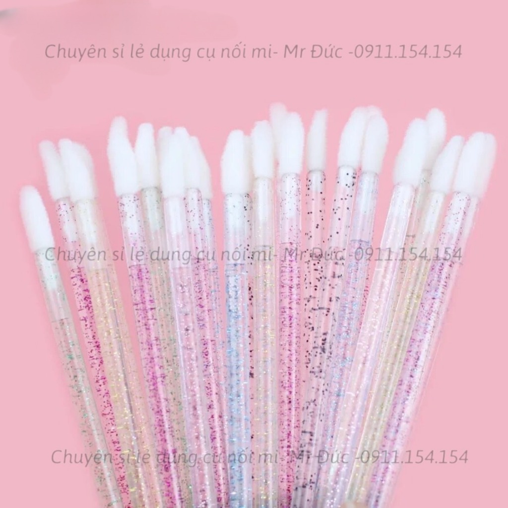 cọ mềm_tăm vệ sinh mi Đầu to,tăm tháo mi Túi 50-10 cây_dụng cụ nối mi Mr Đức
