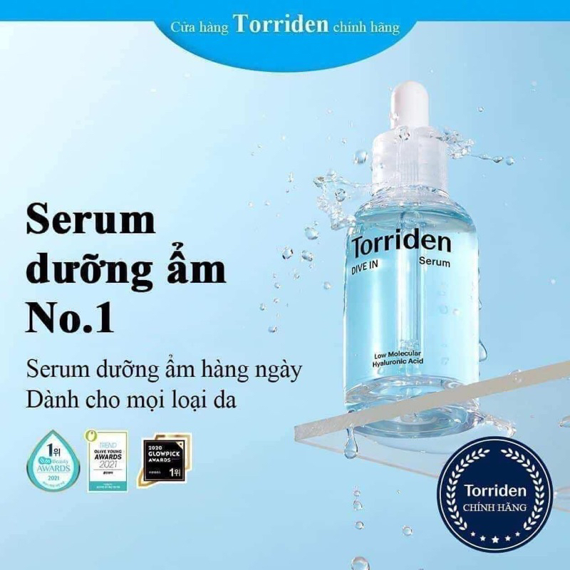 Serum HA Torriden Dive siêu cấp nước và phục hồi da 50ML