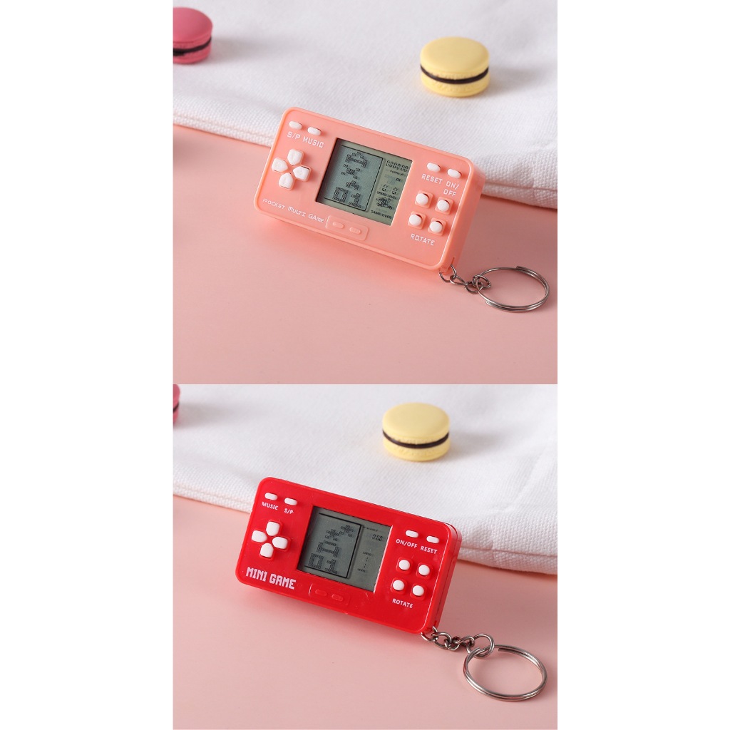 Móc khóa máy chơi game, mốc khóa mini máy chơi game xếp gạch