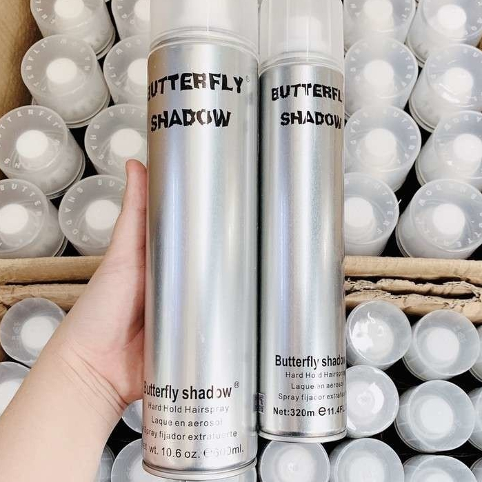 Gôm xịt tóc nam Butterfly Shadow 600ml 320ml 150ml chính hãng, Keo xịt tóc nam giữ nếp tạo kiểu | Bill Hair, Billhair
