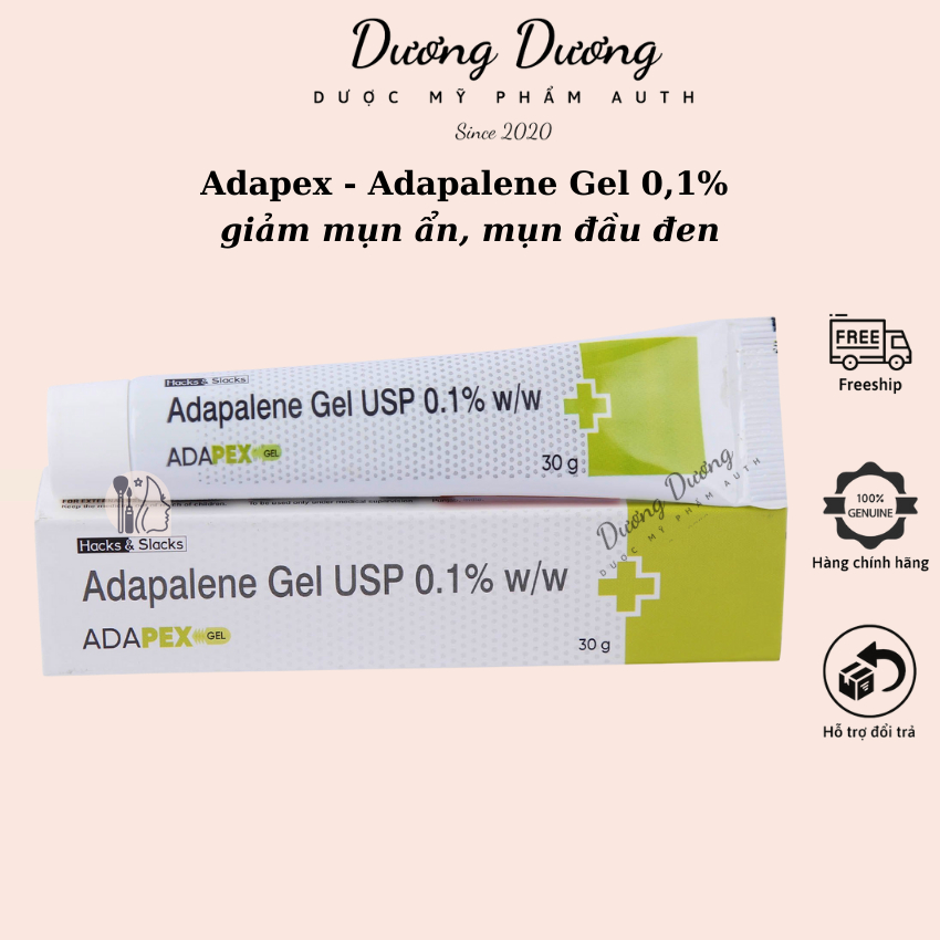 Adapex Gel - Adapelene 0,1% Gel giảm mụn ẩn, mụn đầu đen 30g
