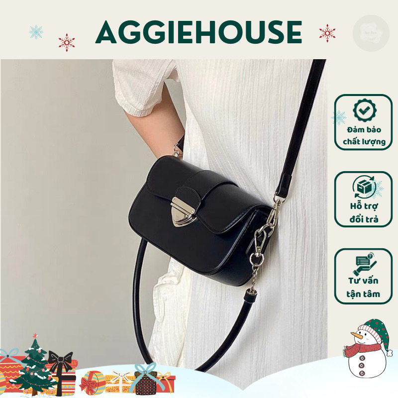 (Có sẵn) Túi Xách Nữ Thiết Kế Kiểu Mới Túi Baguette Cao Cấp Phong Cách Retro Đeo Vai - Aggie House