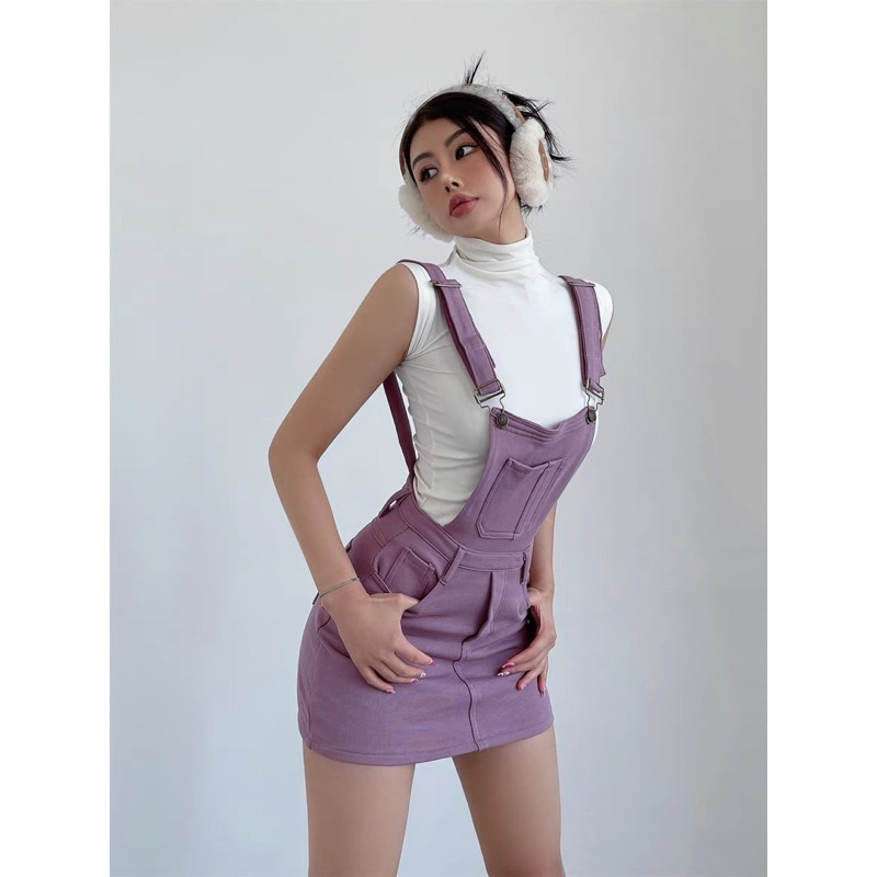 Yếm váy ngắn nỉ - hàng Quảng Châu