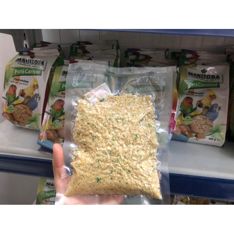 Cám trứng Manitoba dành cho vẹt nhỏ, finch gói 400gr