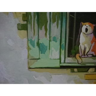 Mèo Con (Mẫu 1) - Tranh Sơn Dầu Vẽ Tay 40x50cm