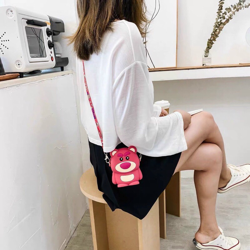 Túi gấu dâu cho bé