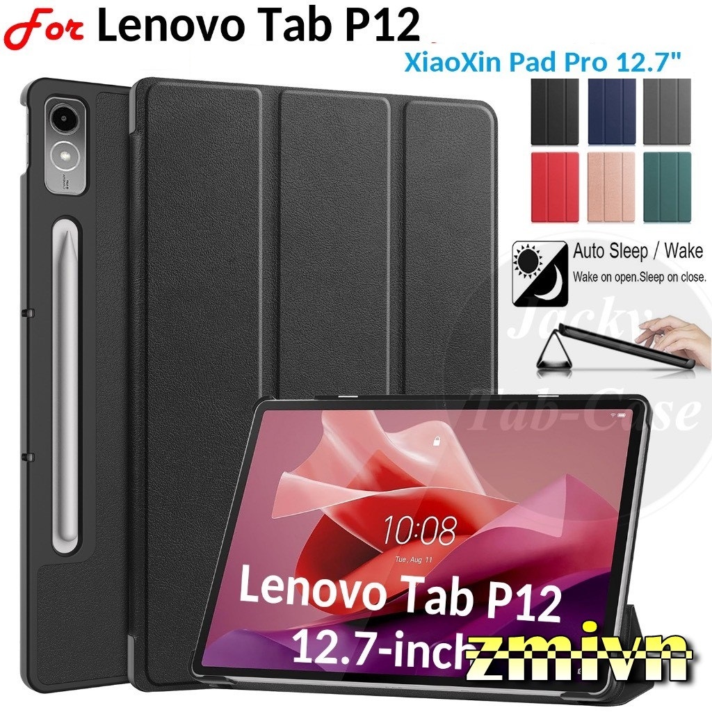 Bao da từ tính cho Lenovo Tab P12 12.7 TB370FU TB371FC Xiaoxin Pad Pro 12.7 inch 2023