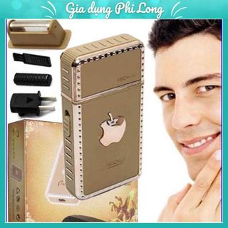 Máy cạo râu BOLI RCSW-A1 Hàn Quốc, Cạo râu cầm tay mini hình quả táo kèm màn lưỡi thay thế, sạc, hộp đựng