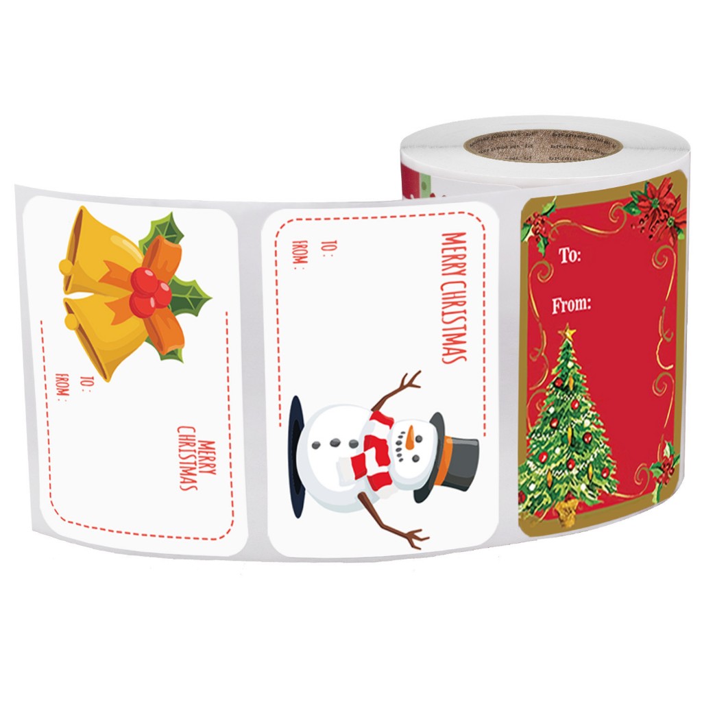 Sticker cuộn noel giáng sinh 500 chiếc